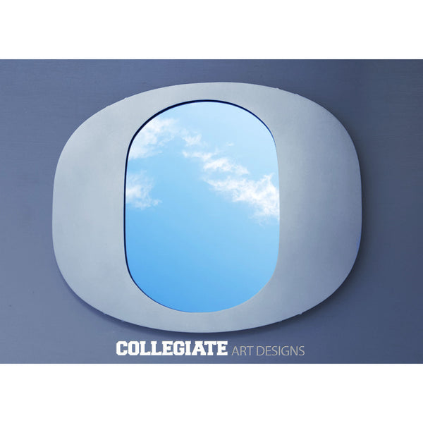 O - Brushed Aluminum Mirror - Wall Art