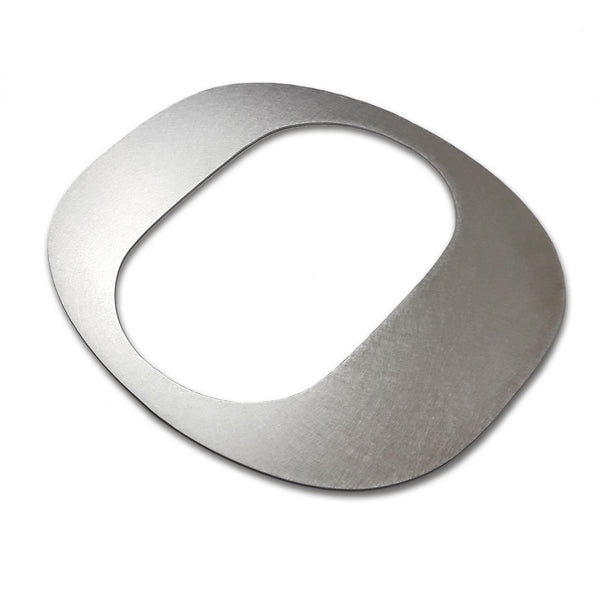 O - Brushed Aluminum - Wall Art