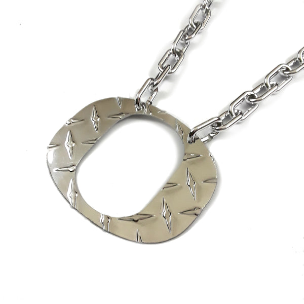 O Chain-University of Oregon Ducks-Aluminum Diamond Plate-Chrome-O Necklace