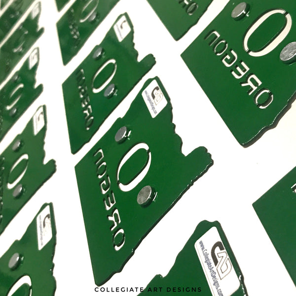 O-Oregon In Oregon - Green - Magnet