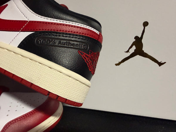 NIKE, Inc. Engraved 100% Authentic Designed Logo - NIKE Air Jordan 1 Low