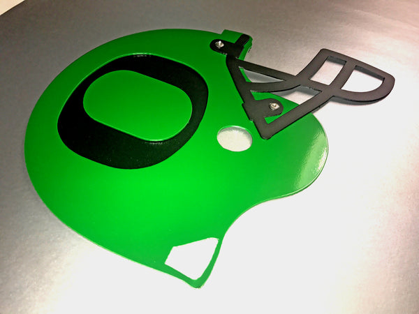 O Helmet - Green on Black - Wall Art