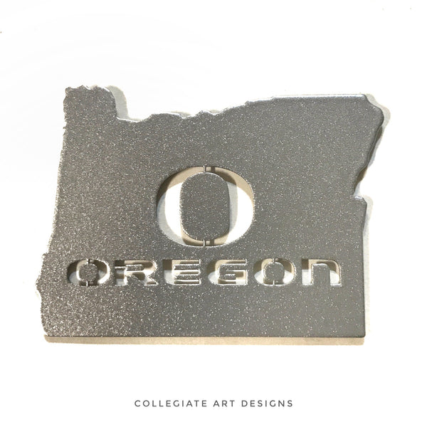 O-Oregon In Oregon - Silver - Magnet