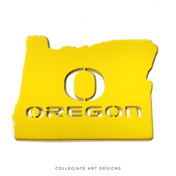 O-Oregon In Oregon - Yellow - Magnet